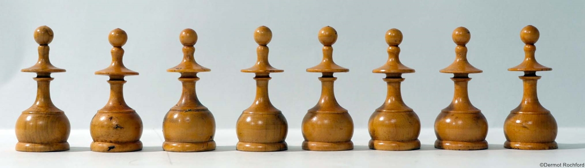 Antique French Regence Chess Set