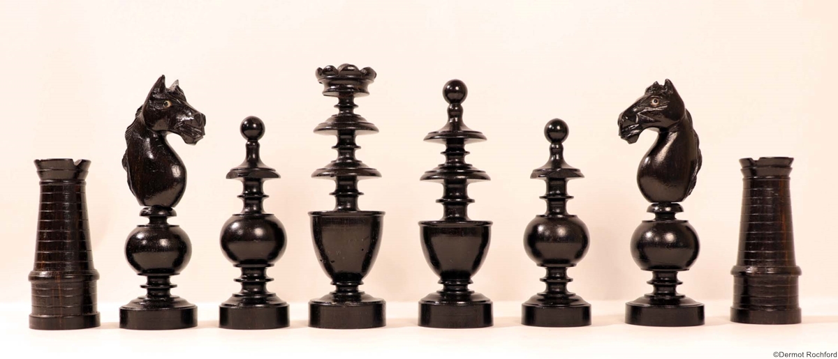 Antique French Regence Chess Set