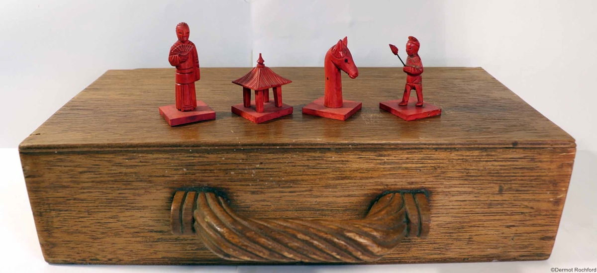 Antique Chinese Chess Set