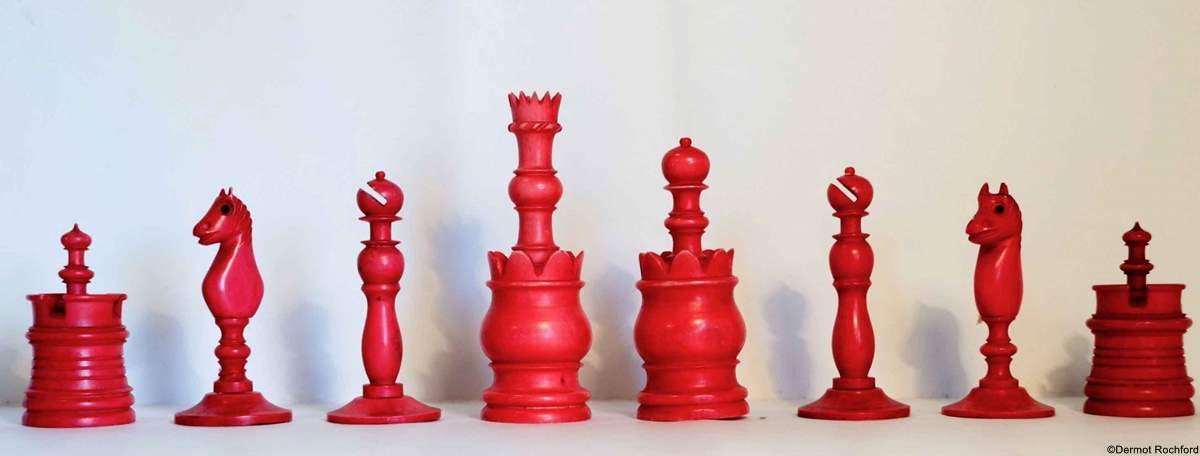 Antique Bone Chess Set